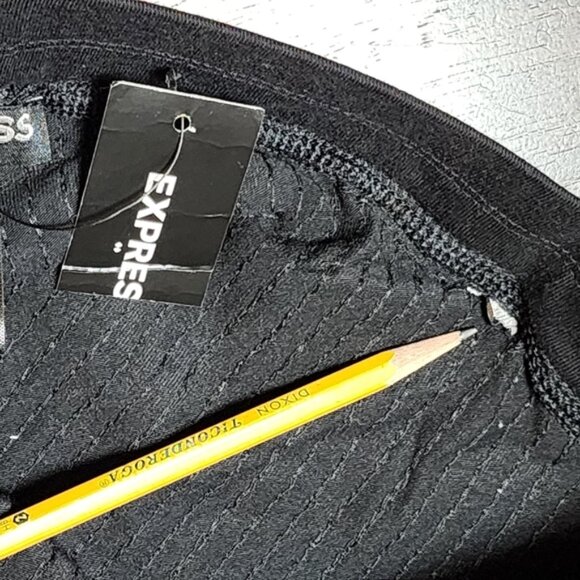 Express Black Sequin Pants - Picture 8 of 10